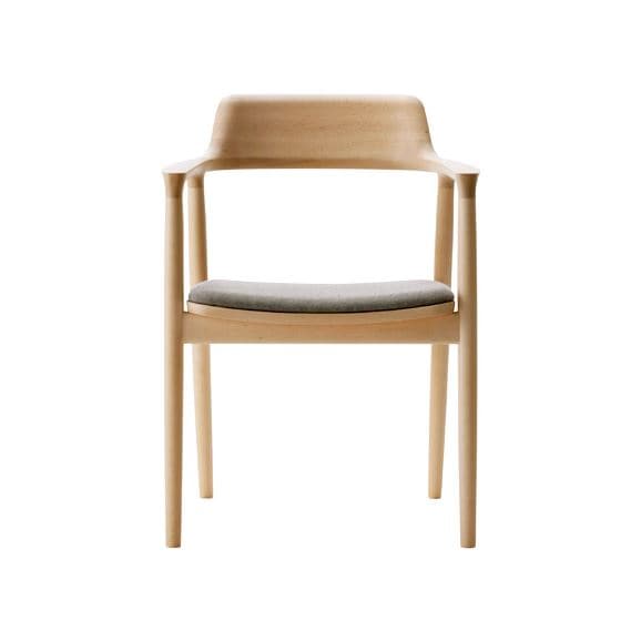 y󒍐Yiz}j؍H HIROSHIMA ARM CHAIR Beech Oil Gray M02