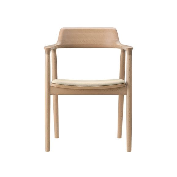 y󒍐Yiz}j؍H HIROSHIMA ARM CHAIR Beech Oil Ivory M05