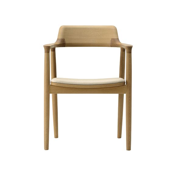 yʐ^zy󒍐Yiz}j؍H HIROSHIMA ARM CHAIR Oak Oil Ivory M05