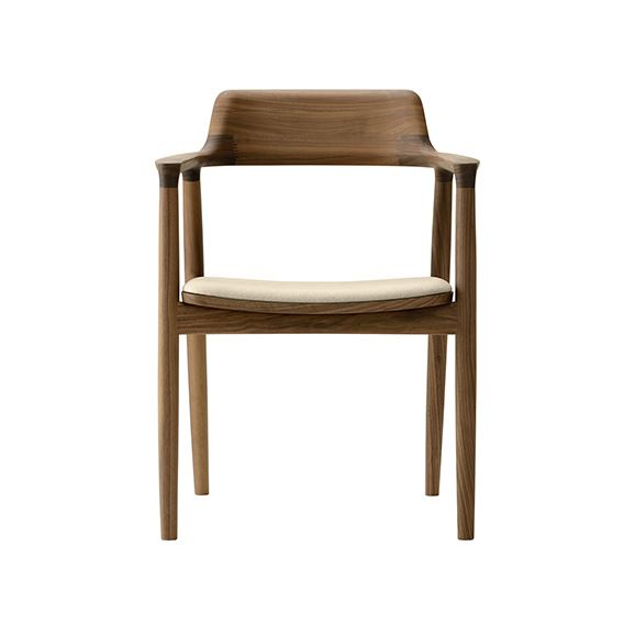 yʐ^zy󒍐Yiz}j؍H HIROSHIMA ARM CHAIR Walnut Ivory M05