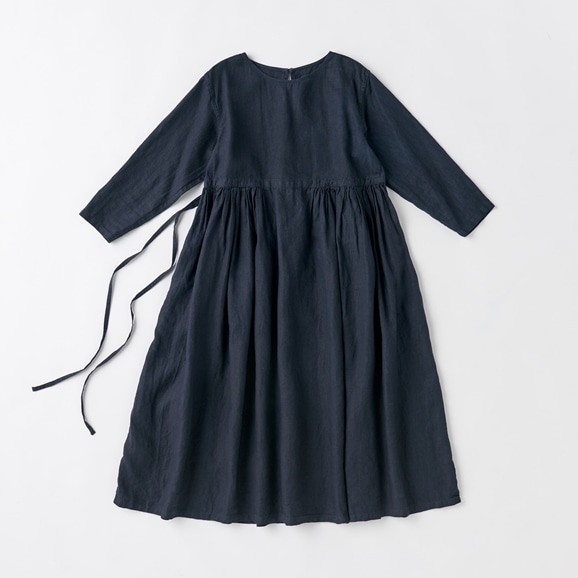 Idee Shop Online Pool いろいろの服 ギャザーワンピース ネイビー aw ファッション