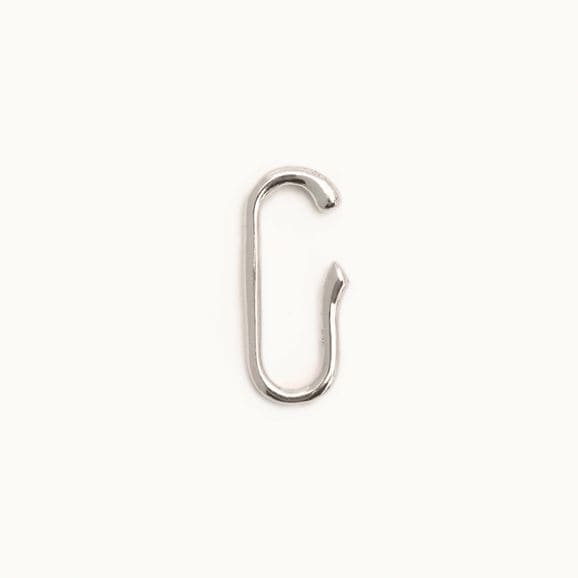 AROM. SMALL ELLIPTICAL EAR CUFF SS Silver