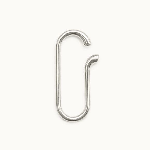 AROM. SMALL ELLIPTICAL EAR CUFF M Silver