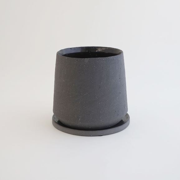 【写真】鉢 イオニアインフレ φ15cm グレー