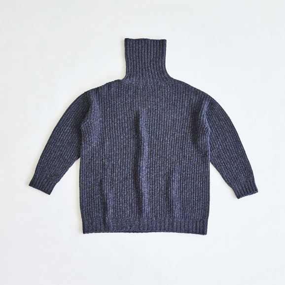 【写真】H& by POOL Wool Turtle-neck Sweater Navy