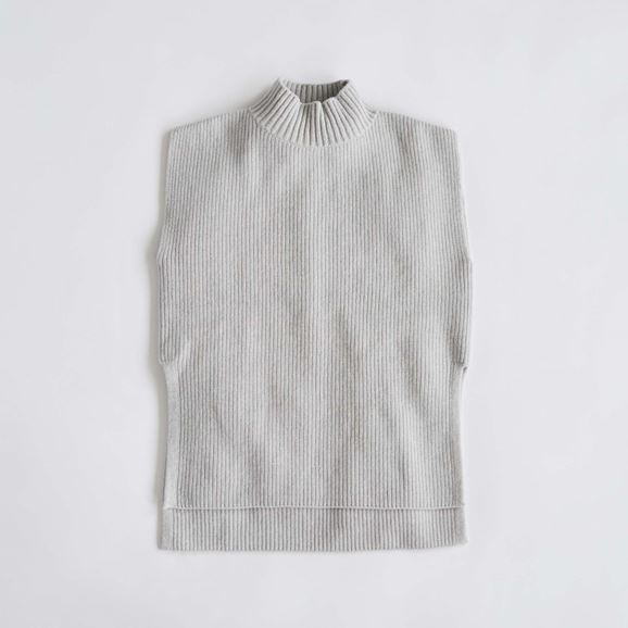 yʐ^zH& by POOL Wool Sweater Vest Winter Gray