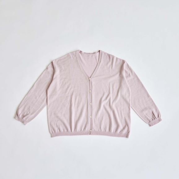 【写真】H& by POOL Wool Cardigan Pale Pink