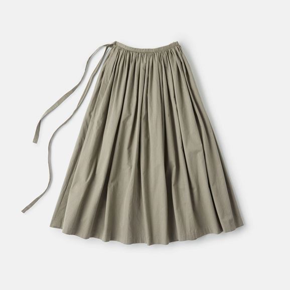 yʐ^zH& by POOL Gathered Skirt Khaki Stripe