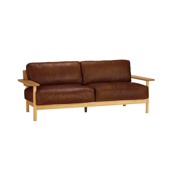 yʐ^zy݌ɕizDIMANCHE SOFA (3) Leather Premium Chocolate