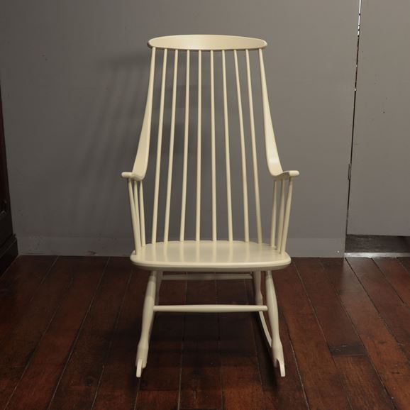 【写真】【ヴィンテージ家具】Vintage Rocking Chair  White