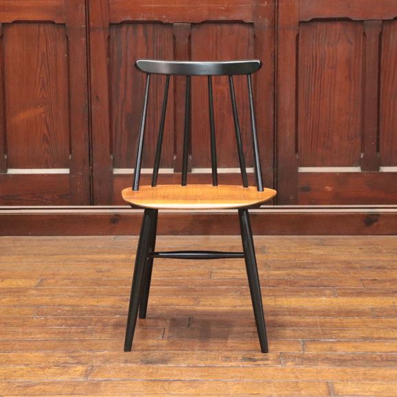 【写真】【ヴィンテージ家具】イルマリ・タピオヴァーラ Vintage Fanett Chair Black × Natural