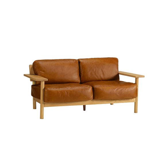 y݌ɕizDIMANCHE SOFA (2) Leather Premium Marron