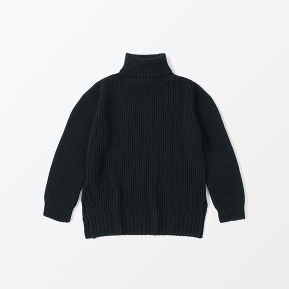 【写真】H& by POOL Wool Turtle-neck Sweater Black ※10月中旬以降発売予定