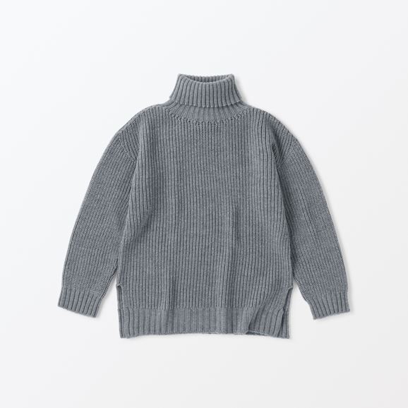【写真】H& by POOL Wool Turtle-neck Sweater Dark Gray