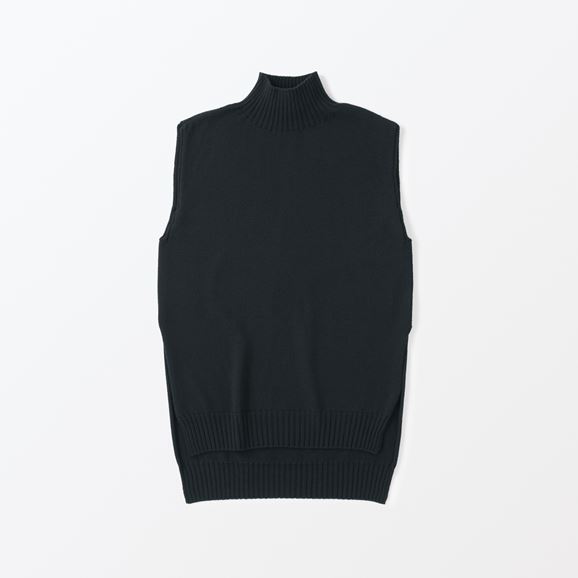 【写真】H& by POOL Wool Sweater Vest Black