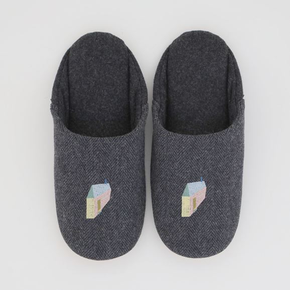yʐ^zPOOL HO-me [V[Y L Charcoal Herringbone