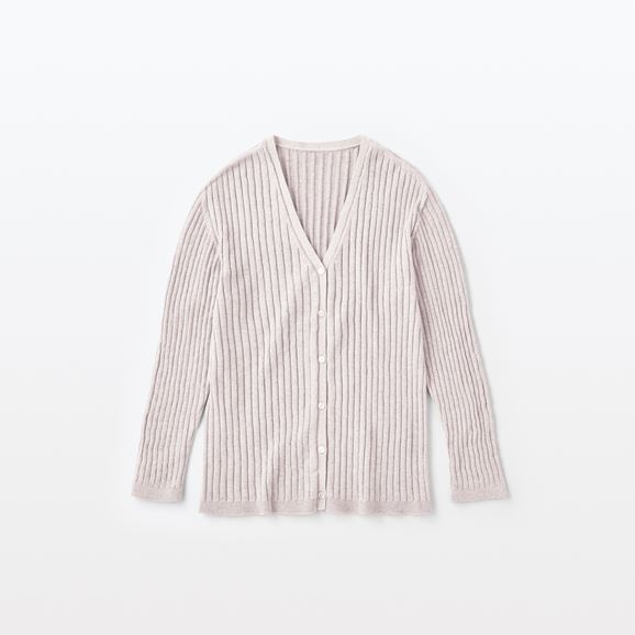 yʐ^zH& by POOL Cotton Rib cardigan Comfort Graige
