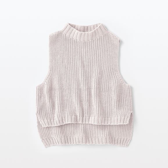 yʐ^zH& by POOL Cotton Cropped Vest Graige