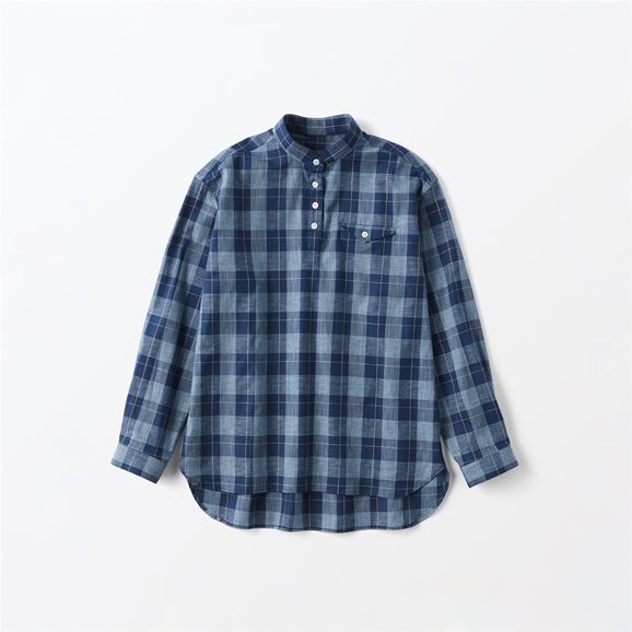 H& by H& by POOL Regular Shirt Blue Windowpane