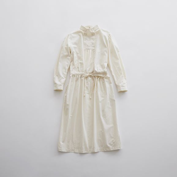 yʐ^zH& by POOL Stand-UP Collar One-Piece Dobby Ivory