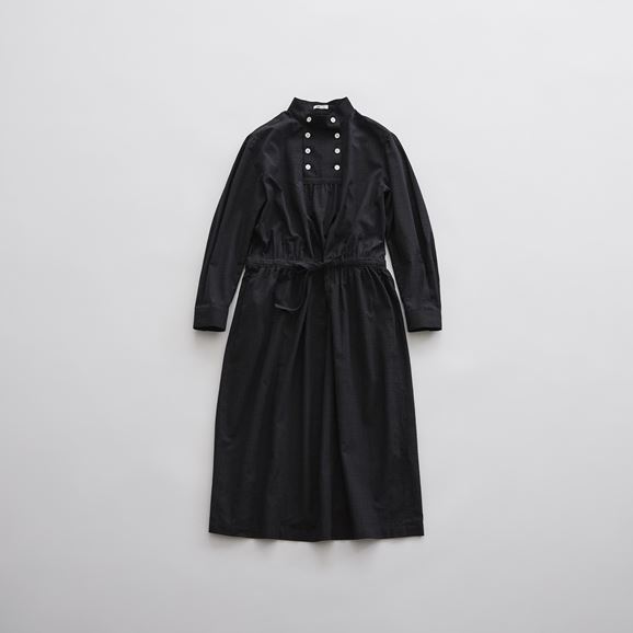 yʐ^zH& by POOL Stand-UP Collar One-Piece Dobby Black