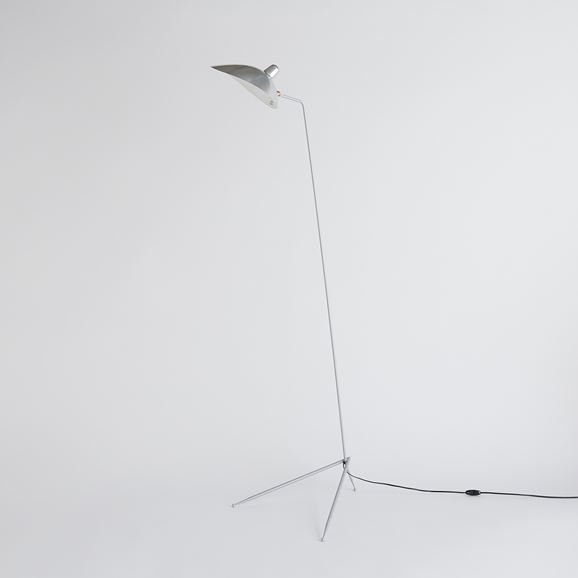 yʌz LAMPADAIRE 1 LUMIERE Silver /Serge Mouille