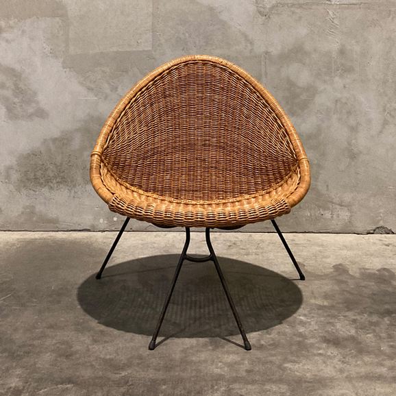 �y�ʐ^�z�y���B���e�[�W�Ƌ�z Vintage Wicker Lounge Chair