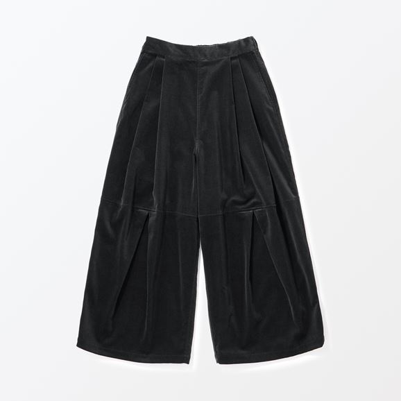 H& by POOL Wide Pants Black Velvet