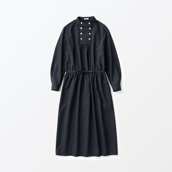 yʐ^zH& by POOL Stand-Up Collar One-Piece Dark Blue