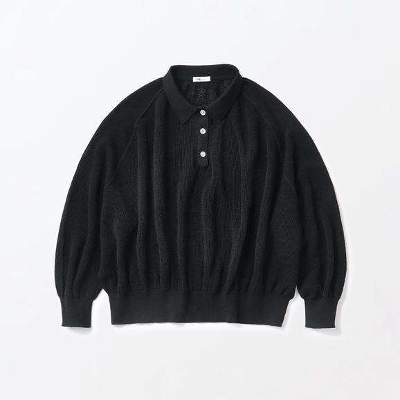 H& by POOL Polo Sweater Black