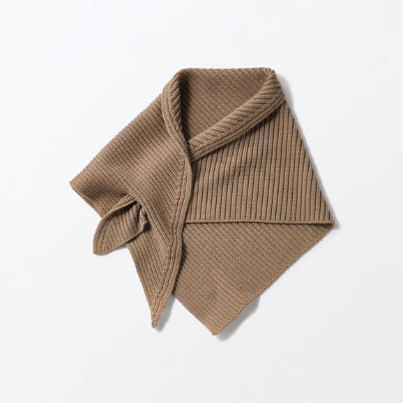 yʐ^zH& by POOL Knitted Scarf Brown
