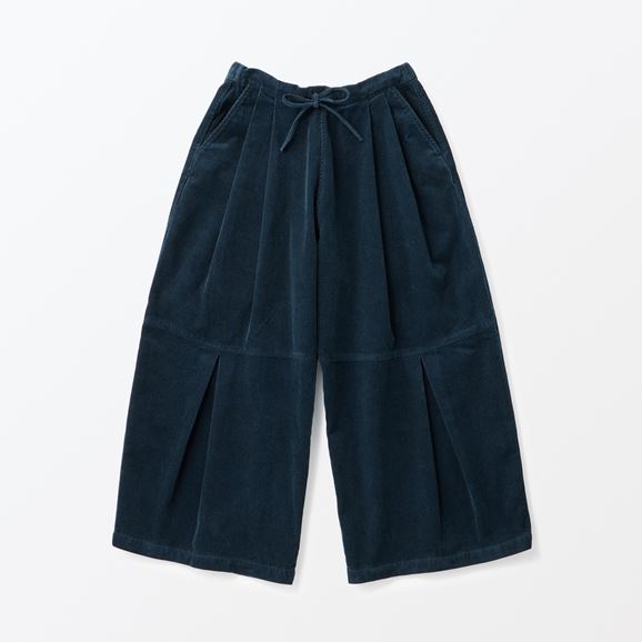 H& by POOL Wide Pants Navy Corduroy