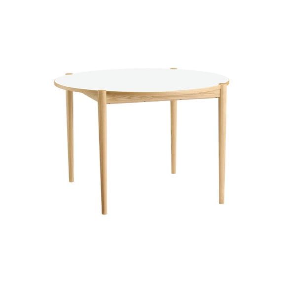 yʐ^zNOVA DINING TABLE ROUND 1100 Natural×White