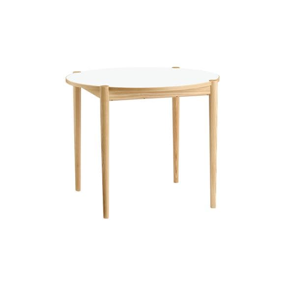 yʐ^zNOVA DINING TABLE ROUND 900 Natural×White