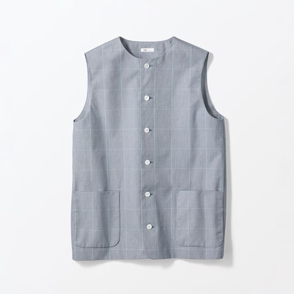 �y�ʐ^�zH& by POOL Vest Black Check