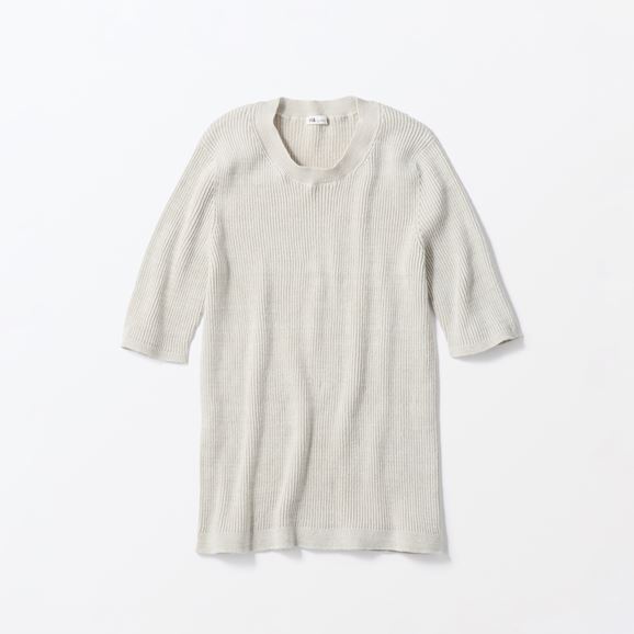 �y�ʐ^�zH& by POOL Cotton Lib Tshirt Ivory