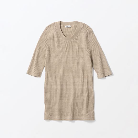 �y�ʐ^�zH& by POOL Cotton Lib Tshirt Camel