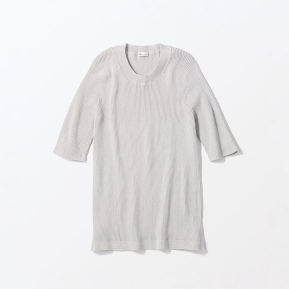 �y�ʐ^�zH& by POOL Cotton Lib Tshirt Silver Gray