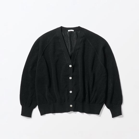 �y�ʐ^�zH& by POOL Cotton Cardigan Black