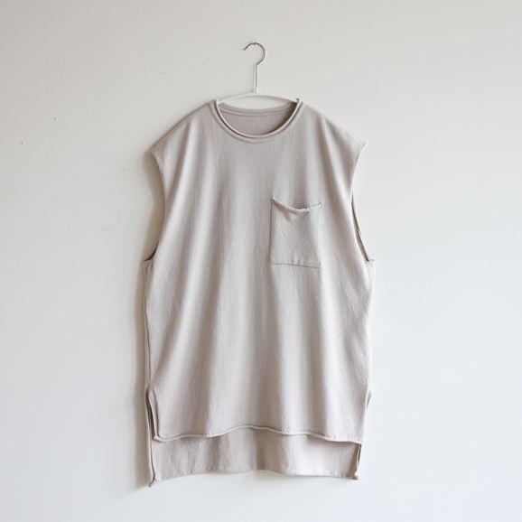 �y�ʐ^�zPOSTELEGANT  Cotton Silk Knit No-Sleeve ���C�g�x�[�W��