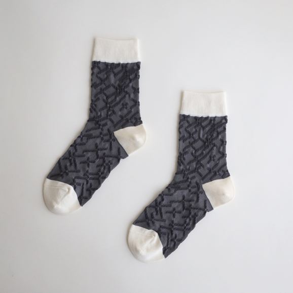 IDEE Grain Socks Vein M �`���R�[���O���[