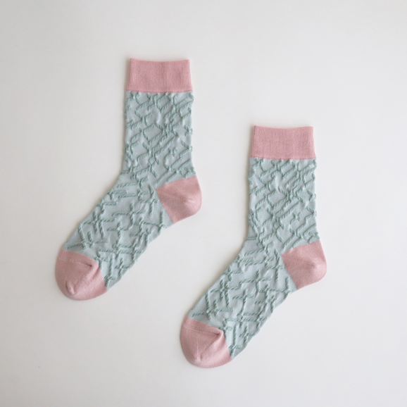 �y�ʐ^�zIDEE Grain Socks Vein M �s���N