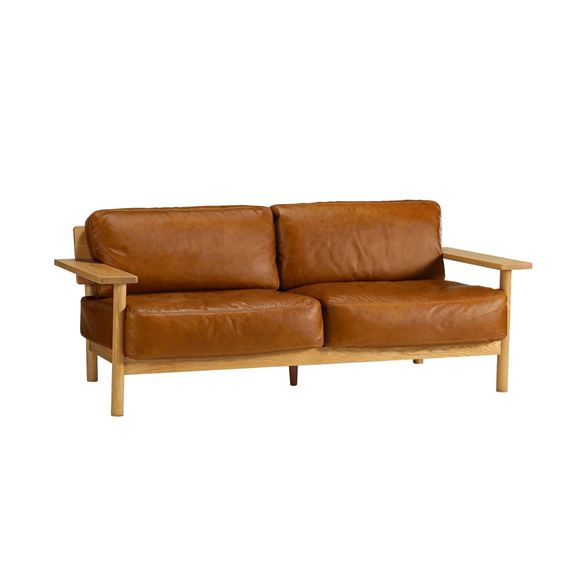 �y�Ƌ�Z�b�g�p�z�y�݌ɕi�zDIMANCHE SOFA (C3) Leather Premium Marron