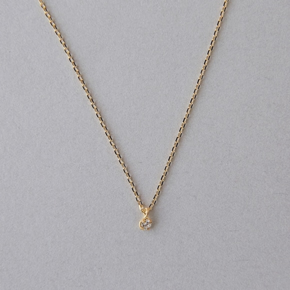 yʐ^zCHERRY BROWN White Diamond Petit Necklace