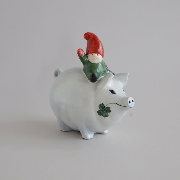yʐ^zLisa Larson TOMTE with PIGGY