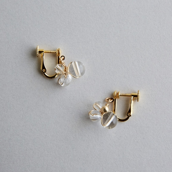 yʐ^zasumi bijoux asatsuyu mini earring crystal