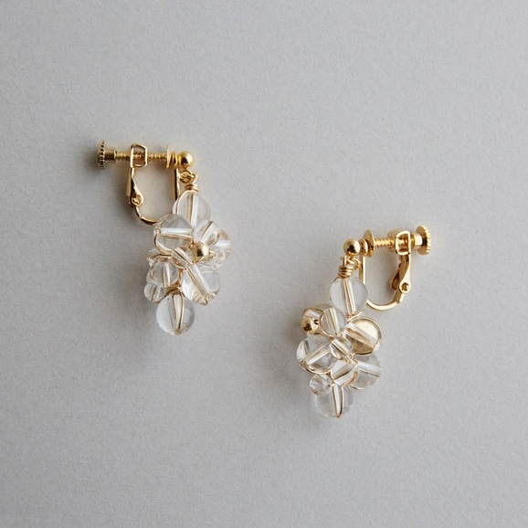 asumi bijoux asatsuyu earring crystal