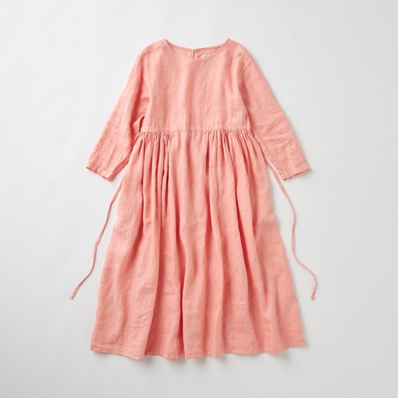 Idee Shop Online Pool いろいろの服 ギャザーワンピース コーラル ファッション