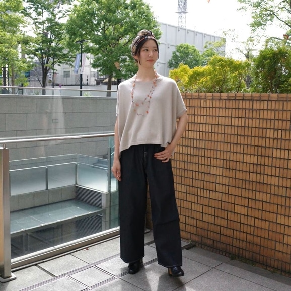 �y�ʐ^�z�y�g��160cm�zH& by POOL Cotton Pullover Knit Ivory