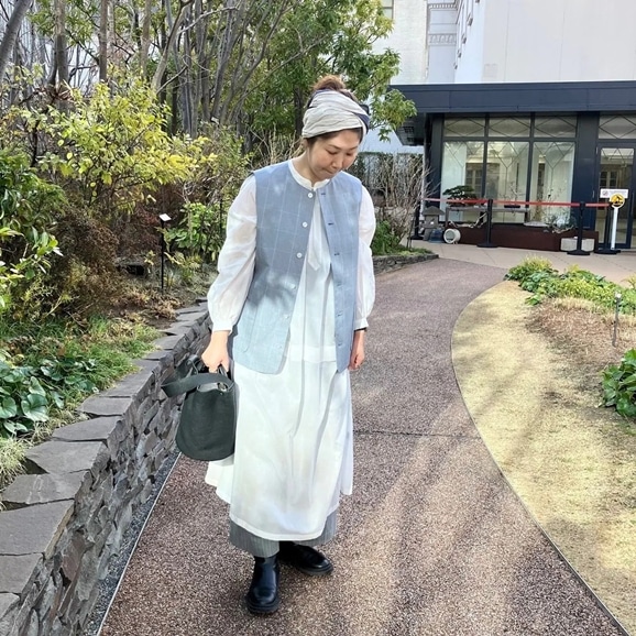 �y�ʐ^�z�y�g��161cm�zH& by POOL Church One-Piece Off White